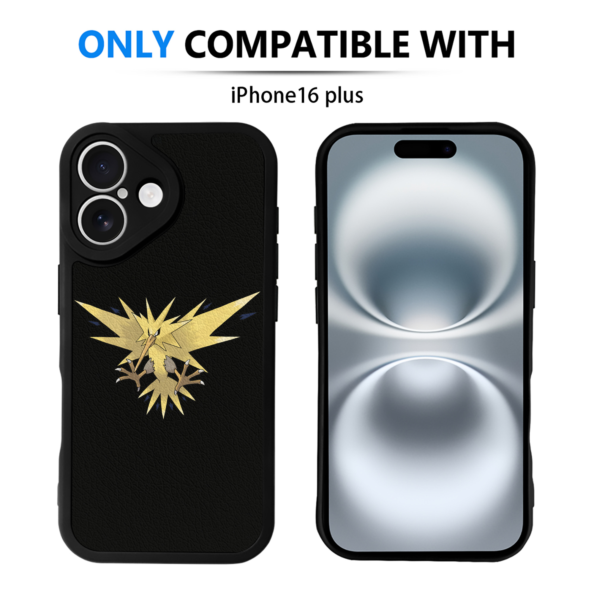 （画像用） ポケットモンスター Pokémon 【iPhone 16シリーズ対応】シリコンスマホケース（レザー調） 材質：シリコン